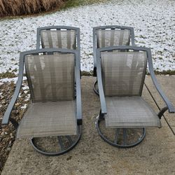 Swivel Rocker Patio Chairs - Set of 4