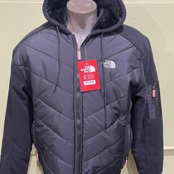 Northface Coat Jacket Black Hoody Bomber 