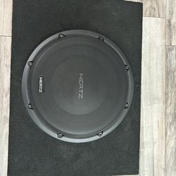 Hertz MPS 250 S2, Mille PRO 10" 2-Ohm Single Voice Coil Shallow Subwoofer with ported box
