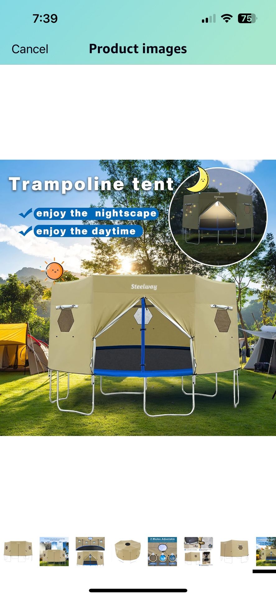 Trampoline Tent 14FT - Weatherproof Cover for Round Trampoline