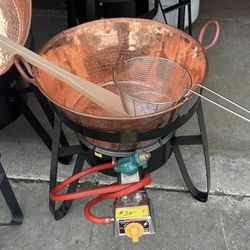 Cazo De Cobre Nuevo Con Vase I Quemador I Pala I Canasty