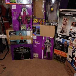 Halloween And Christmas Animated Props. Prices Vary 