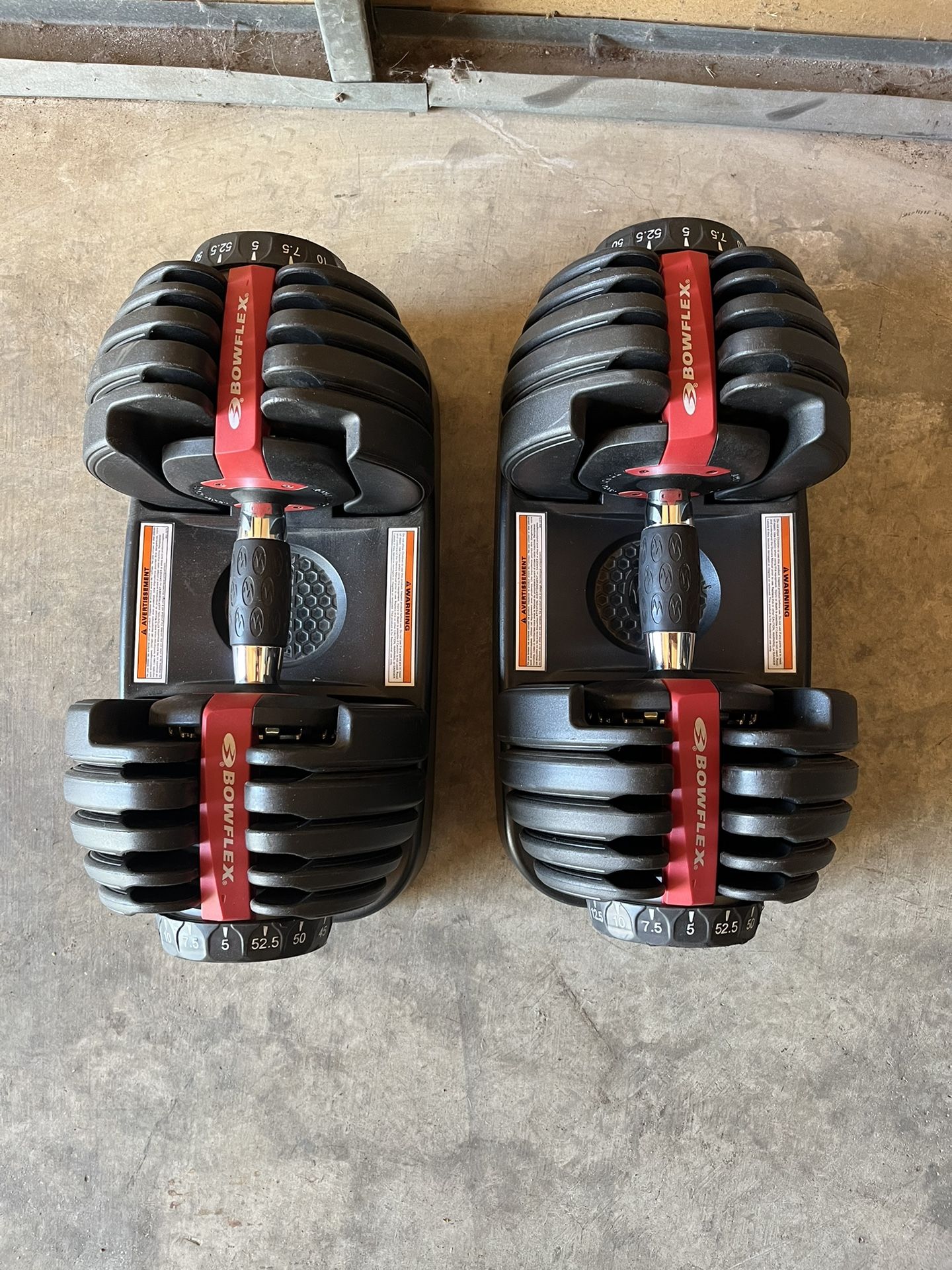 Dumbbell Adjustable Weights BowFlex 5-52.5lb