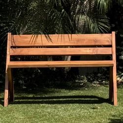 Solid Wood Park Style Bench It’s Heavy 