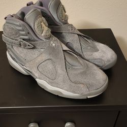 Jordan 8 Cool Grey Size 9.5