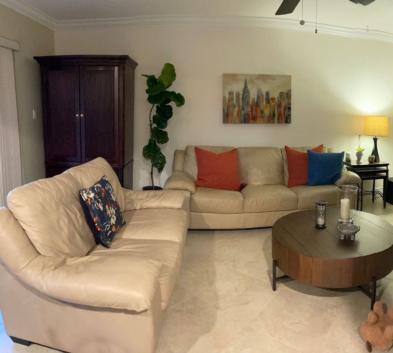 Leather Sofa & Loveseat