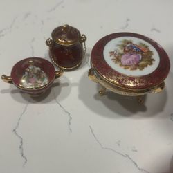 Porcelana Antigua Francesa Miniatura 