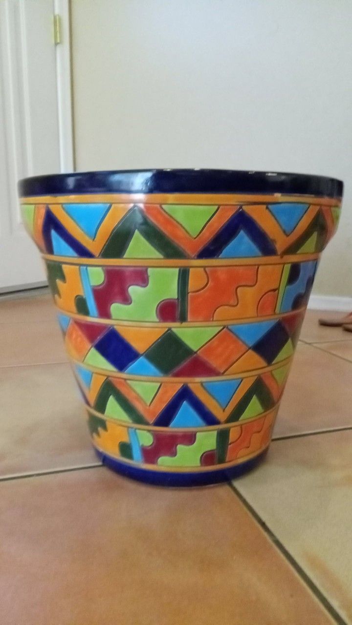 Beautiful Colored Ceramic Pot