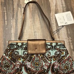 SANTI Beaded Clutch Purse – NWT – Formal / Party Bag