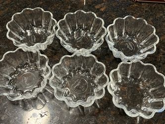 Pasabahce Clear Glass  Borcam Cake Dish Set Of 6