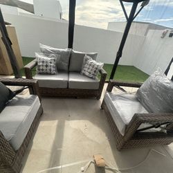 Outdoor Sunbrella Patio Furniture Set