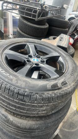 BMW rim with a tire Pirelli Scorpion Verde 255/55 R18