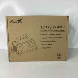 *OPEN BOX* Power Op 3/15/25 AMP Smart & Automatic Battery Charger 
