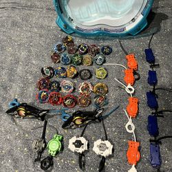 HUGE Beyblade Battle Lot: 25+ Tops & Arena!