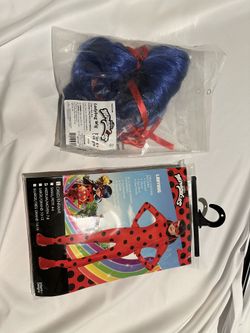 Miraculous Ladybug Girls Halloween Costume Outfit + Wig
