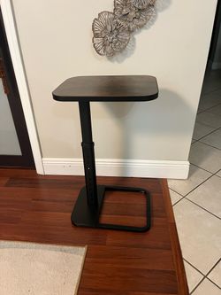 New C Shaped Side Table , adjustable height