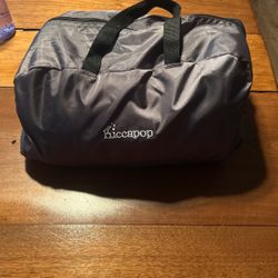 Portable Infant Play Pen With Sun Cover And Tote Bag.