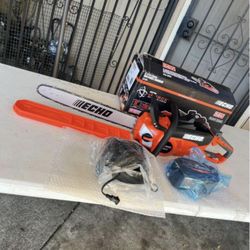 ECHO eFORCE 18 in. 56V Cordless Electric Battery Brushless Rear Handle Chainsaw Kit with 5.0Ah Batte