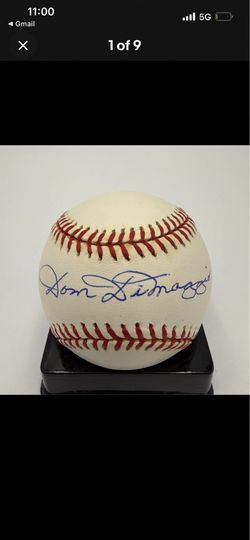 Dom DiMaggio sign baseball