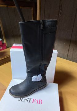 Black calf boots