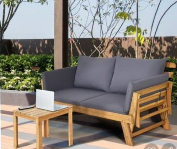 New outdoor furniture. With cusion.