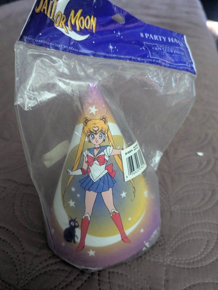 Vintage Anime Sailor Moon Party Hats