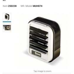QMARK Electric Wall & Ceiling Unit Heater: 480V AC, 3-phase, 21-3/4 in x 19 in x 7-1/2 in