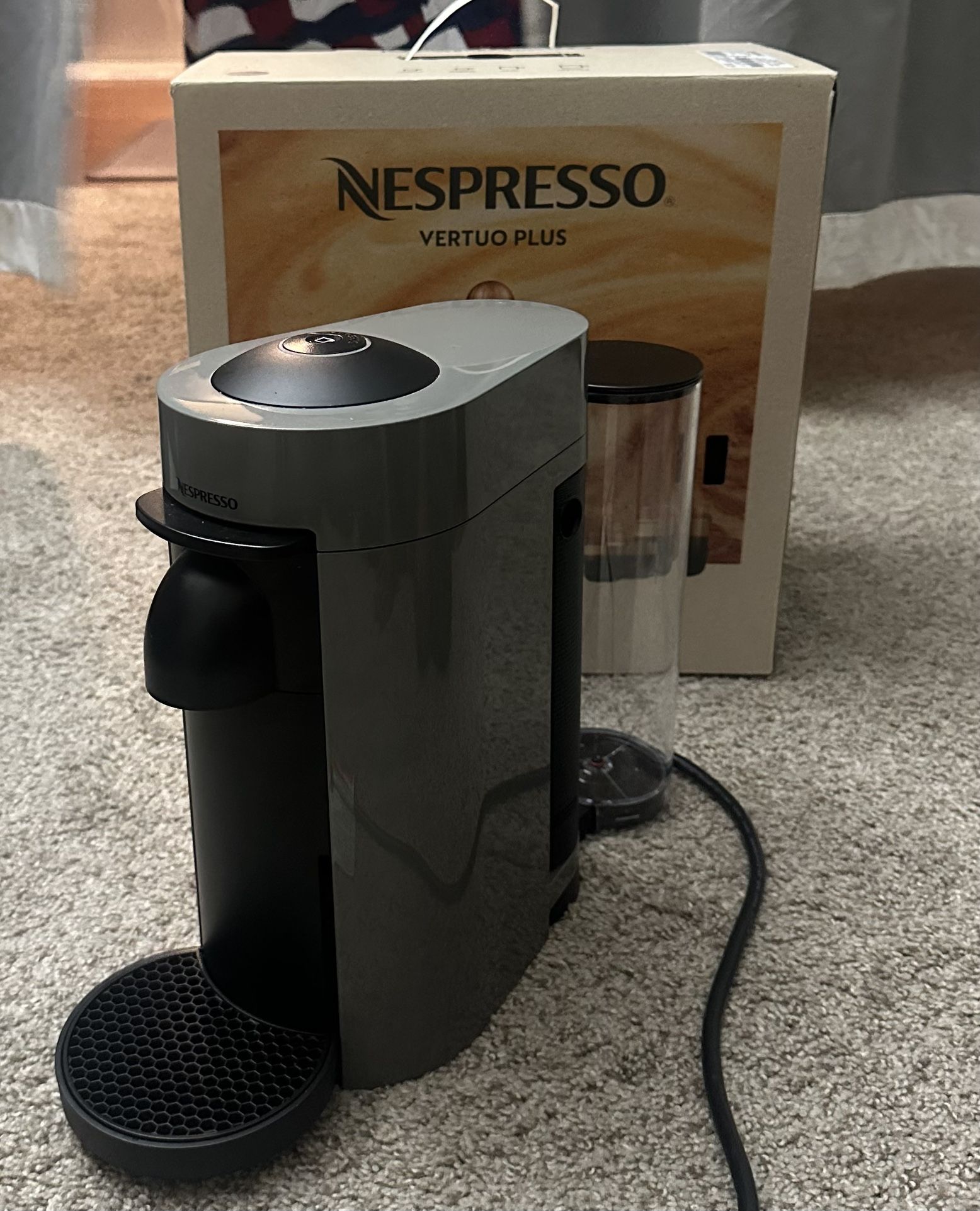 Nespresso Vertuo Plus Coffee Machine (Grey)