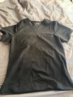 Mandala Black Scrub Top