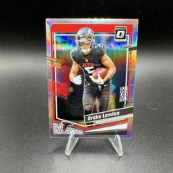 2023 Panini Donruss Optic - Drake London #10 Holo Prizm Atlanta Falcons