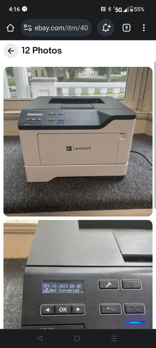 Lexmark MS421dn 40ppm (A4) Mono Laser Printer - INK INCLUDED - FULLY TESTED