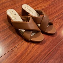 Size 8 Caramel Color Short Heels