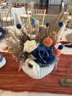 Fall corlored centerpieces