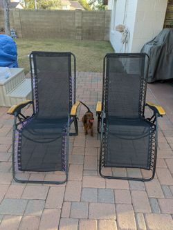 2 big outdoorman loungers