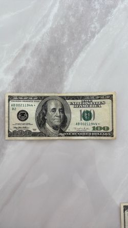 1996 Star Note 100 Dollar Bill