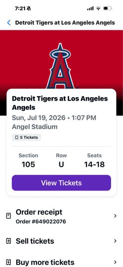 5 Angels Tickets