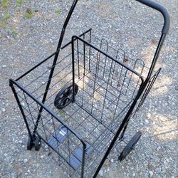 Deluxe Foldable Utility Shopping Cart LIKE NEW

