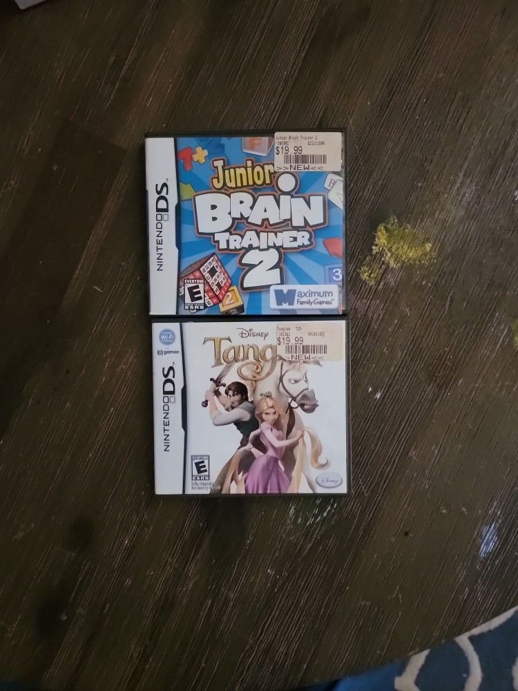 Nintendo Ds Games Tangled & Brain Traine 2