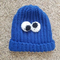 Cookie Monster Crochet Hat