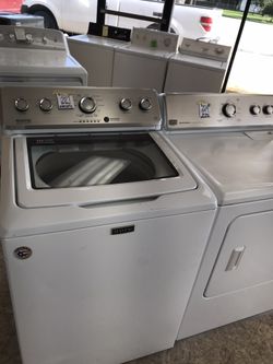 Glass top Maytag washer and dryer set