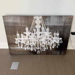 Canvas Chandelier Art