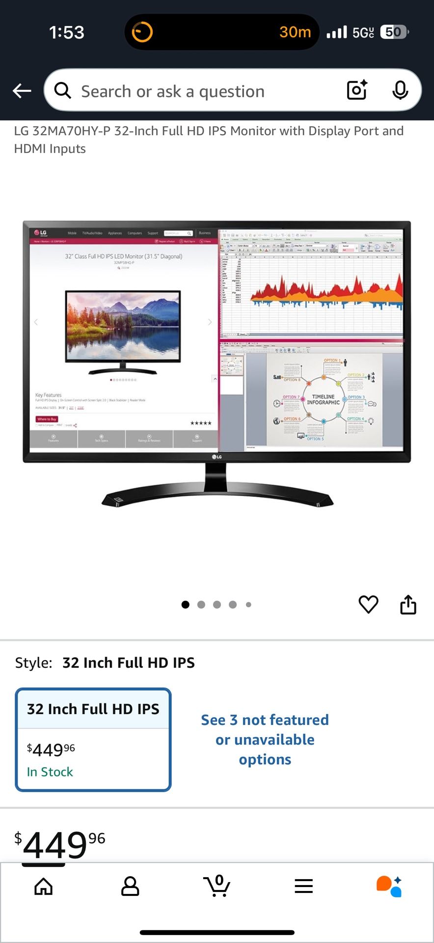 LG Monitor 32 Inch 