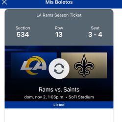 Rams Vs Saints Tickets