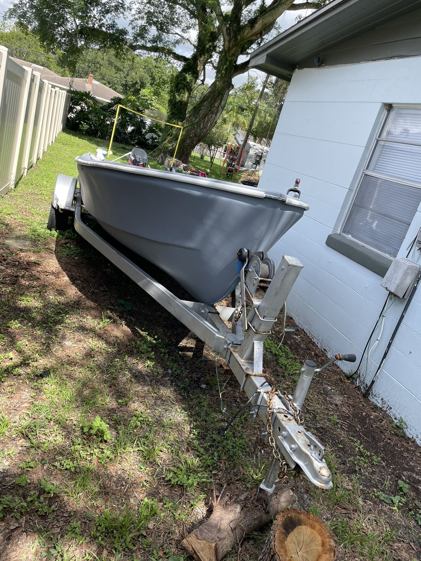 Boat, 25 Hp Mercury Motor and Trailer Need Sold