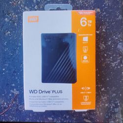 WD Drive Plus 6 TB Portable Hard Drive