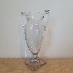 Glass Trophy Urn Vase