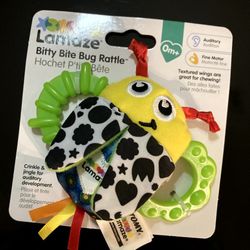 Brand new LAMAZE Bitty Bite Bug Rattle teething toy