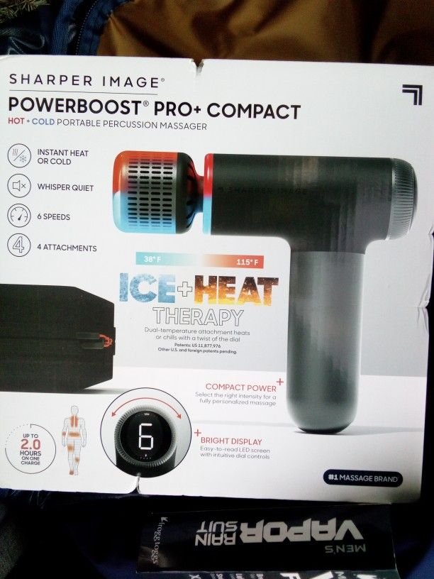 Sharper Image Powerboost Pro+ Hot & Cold Compact Massager
