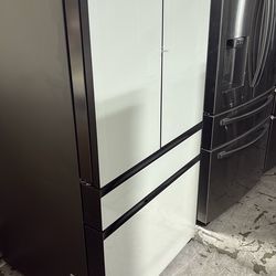 Samsung bespoke French Door refrigerator with beverage center