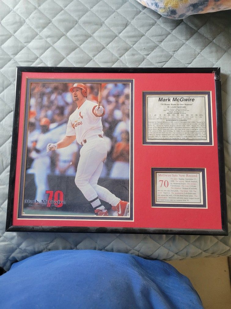 Mark McGuire 1998 70th Home Run Plaque 
